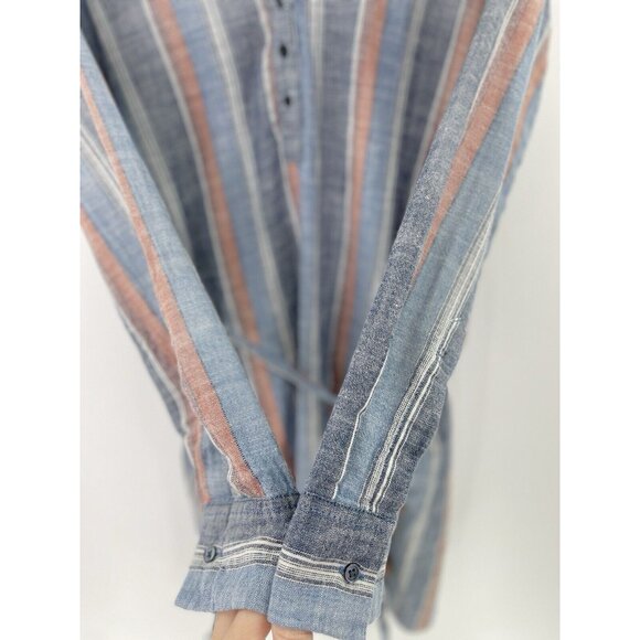 AG Adriano Goldschmied Striped Cotton Tir Waist Dress Size XS Preppy, FLAW - Picture 7 of 15